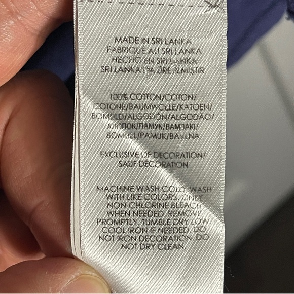 Polo Ralph Lauren Hoodie Lightweight 100% Cotton Size XL Pullover Tshirt Blue - Picture 5 of 6